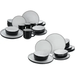 CREATABLE Geschirrset »Nordic Cool Black«, 16-teilig / 12-teilig