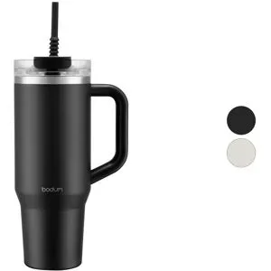 BODUM Reisebecher mit Henkel und Silikonstrohhalm »TRAVELMUG«