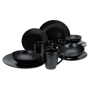 CREATABLE Geschirrset »Black Matt«, 16-teilig