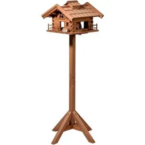 DOBAR Vogelfutterhaus »Tirol«, inkl. Standfuß,  H 117 cm, aus Holz