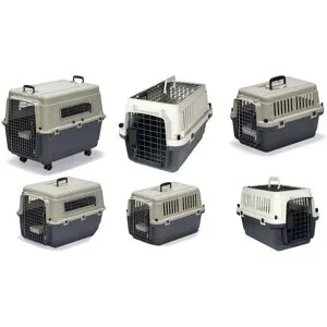 KARLIE Hunde Transportbox »Nomad«, grau/weiß