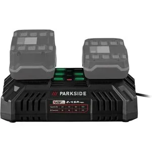 PARKSIDE® 20 V / 2 x 4,5 A Akku-Doppelladegerät »PDSLG 20 B1«, ohne Akku