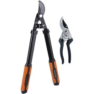 Black & Decker Werkzeugsatz Ambossschere + Baumschere, 2-teilig