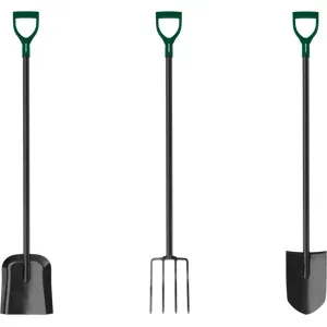 PARKSIDE® Gartengeräte-Set »Spitzspaten, Schaufel & Grabegabel«, 3-teilig