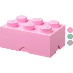 Lego Aufbewahrungsbox mit 6 Noppen, stapelbar