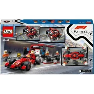 Lego CITY 60443 F1® Boxenstopp mit Boxencrew und Ferrari Flitzer
