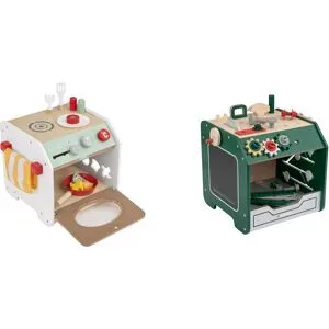 PLAYTIVE Motorikwürfel Küche / Motorikwürfel Werkbank, 12-teilig / 24-teilig