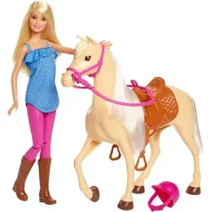 BARBIE Spielset »Puppe und Pferd«