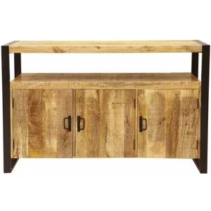 LAKSHMI-indisches-moebelhaus.de Kommode Retro 140x90x45 aus indischem Mango-Massivholz