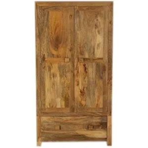 LAKSHMI-indisches-moebelhaus.de Schrank Hina 120x200x60 aus Mangoholz