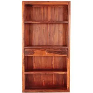LAKSHMI-indisches-moebelhaus.de Bücherschrank Tina 100x190x35 aus Sheesham-Massivholz