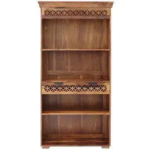 LAKSHMI-indisches-moebelhaus.de Bücherregal Mira 90x180x35 aus indischem Sheesham-Massivholz
