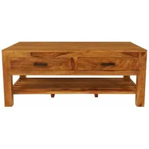 LAKSHMI-indisches-moebelhaus.de Couchtisch Rami 110x45x60 aus indischem Sheesham-Massivholz