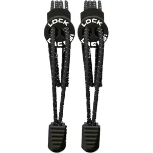 LOCK LACES Schnürsenkel unisex black