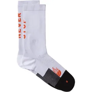 THE NORTH FACE NEVER STOP TRAIL RUN CREW SOCKS Unisex TNF WHITE-ACRYLIC ORANGE XS