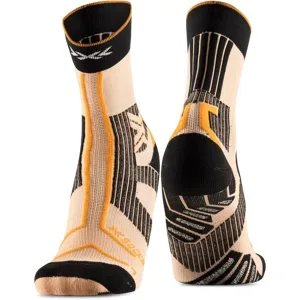 X-BIONIC X-SOCKS® TRAILRUN EXPERT CREW Laufsocken Unisex FRESH PEACH/X BLACK/BLAZING ORANGE 45-47