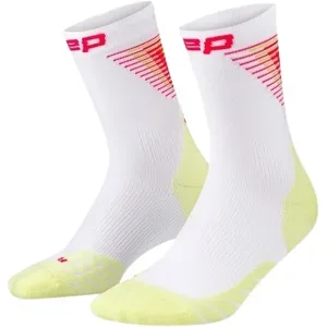 CEP Core Run Edt. HALO Laufsocken Mid-Cut Damen White/Lime 37-40