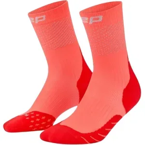 CEP PRO RUN REFLECTIVE SOCKS MID CUT 3.0 Damen Neon Coral 34-37