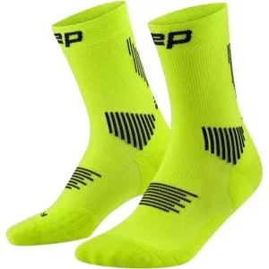 CEP CORE RUN SOCKS MID CUT 5.0 Herren Lime/Black 42-45