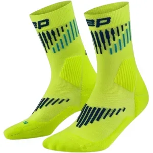 CEP CORE RUN MERINO SOCKS MID CUT 3.0 Herren LIME/BLUE Gr. 39-42