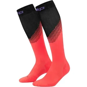 CEP Core Run Edt. Split Laufsocken Herren Neon Coral/Black Gr. 3