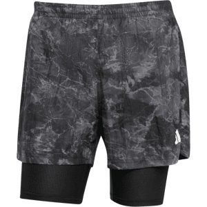 ADIDAS OWN THE RUN SPRAY DYE 2-IN-1 SHORTS Herren GREY FOUR/BLACK XS