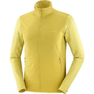 SALOMON ESSENTIAL LIGHTWARM HYBRID Midlayer-Jacke M Herren CRESS GREEN XL