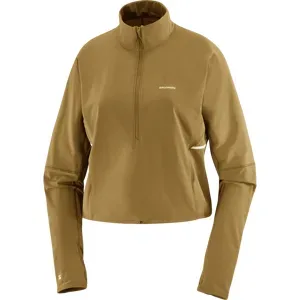 SALOMON SENSE AERO HYBD CP PLVR Pullover W Damen BRILLIANT OLIVE L