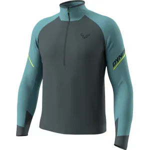 DYNAFIT ALPINE L/S 1/2 ZIP TEE Herren Smoke Blue L