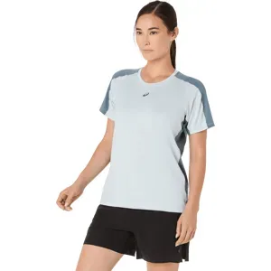 ASICS FUJITRAIL ELITE S/S TOP Damen Cool Grey/Ironclad XL