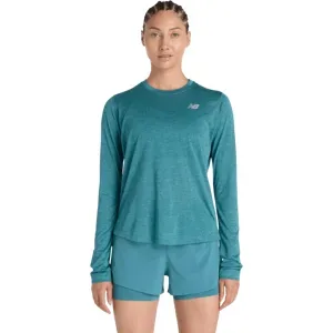 NEW BALANCE ATHLETICS Longsleeve Shirt Damen Big Teal Heather M