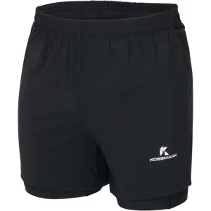 KOSSMANN 2IN1 RUN SHORT Unisex Schwarz/Weiss XS