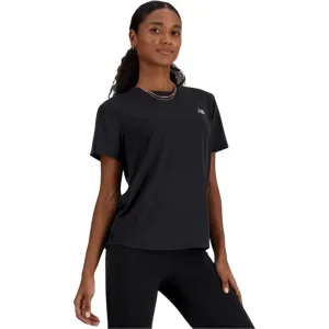 New Balance Athletics Laufshirt Damen Black Heather Gr. S