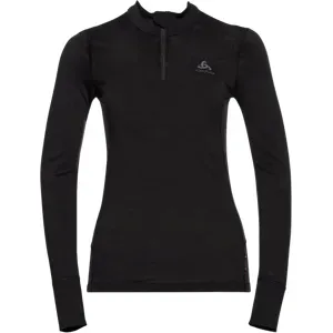 ODLO NATURAL MERINO WARM ZIP Damen Schwarz XS