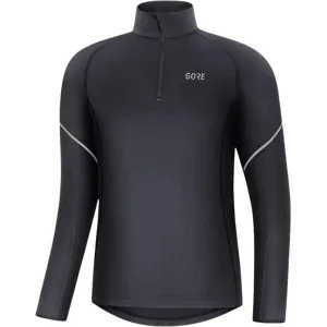 GORE WEAR MID LONG SLEEVE ZIP SHIRT Herren Schwarz S