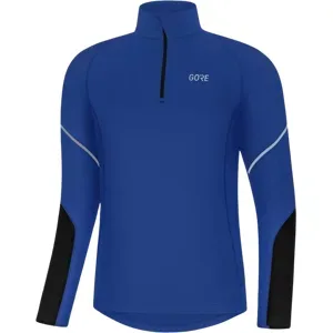 GORE WEAR MID LONG SLEEVE ZIP SHIRT Herren Blau S