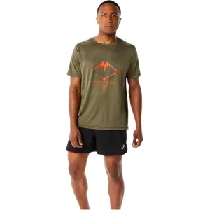 ASICS FUJITRAIL LOGO SS TOP Herren Mantle green,S