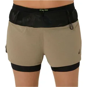 ASICS FUJITRAIL 2IN1 SHORT Damen Braun XS