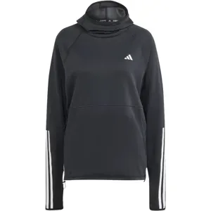 ADIDAS OWN THE RUN 3 STRIPES HOODIE Damen Schwarz S