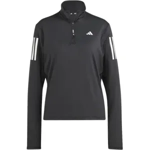 ADIDAS OWN THE RUN 1/2 ZIP LONGSLEEVE Damen Schwarz XS