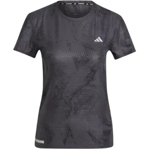 ADIDAS ULTIMATE ALLOVER PRINT T-SHIRT Damen Carbon/Black M