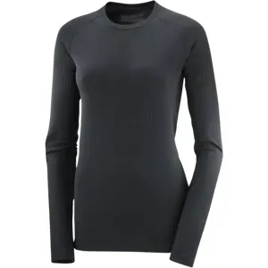 SALOMON SENSE LS TEE DAMEN Damen Schwarz XL