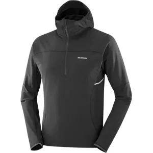 SALOMON SENSE AERO HYBRID HALF ZIP HOODIE Herren Deep Black XL