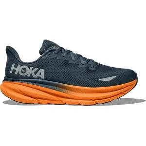 HOKA CLIFTON 9 GTX Laufschuhe Herren Stormy Skies / Orange Zest 42