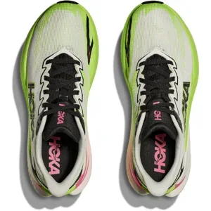 Hoka MACH X 3 Laufschuhe Damen WHITE / NEON LIME 39 1/3