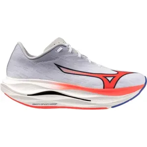 Mizuno WAVE REBELLION FLASH 3 Laufschuhe Herren White/Fiery Coral 2/Iris Bloom 45