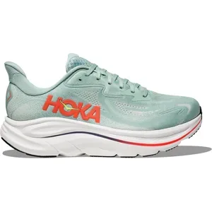 HOKA CLIFTON 10 Laufschuhe Herren Sage/Neon Flame 2E (breit) 44