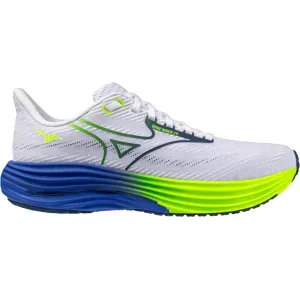 Mizuno WAVE RIDER 29 Laufschuhe Herren White/Estate Blue/LightYellow 40