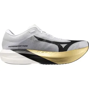 Mizuno HYPERWARP PURE Laufschuhe Unisex White/Black/Gold 44,5