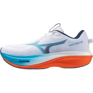 Mizuno WAVE RIDER 30 Laufschuhe Herren White/Blue Jewel/Orange.Com 40